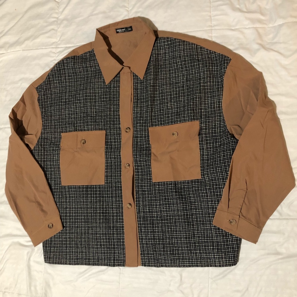 Shein Curve 2xl Button Up - image 1